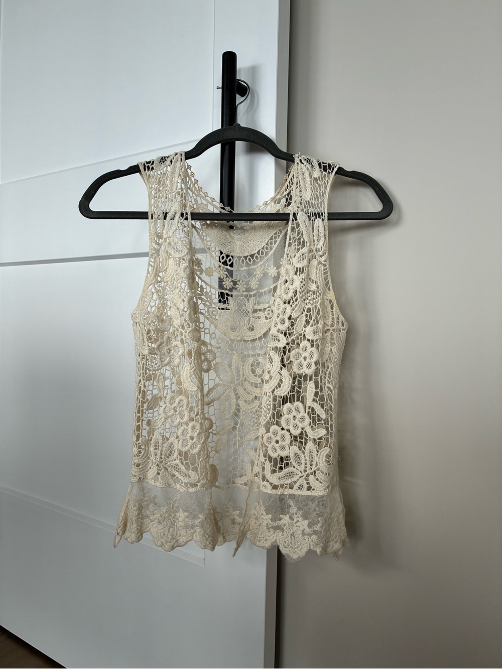 ISSI Crochet Lace Vest